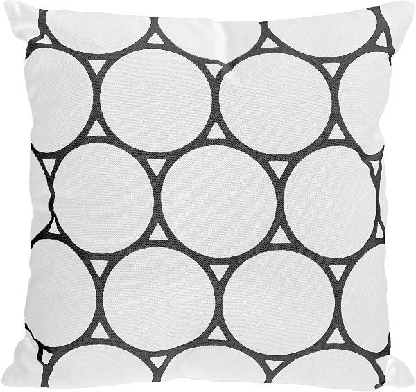 Nielsen Kissenbezug Circle 45x45 wei�/grau ...