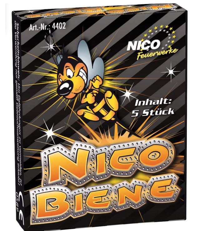 1x Nico Biene 1er Pack (5 Stck Bodenkreisel) ab 12 Jahren