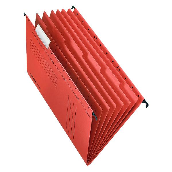Falken H�ngehefter 230g rot 6Trennbl�tter Projekt- Perso...