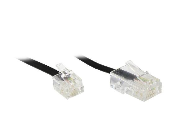 DSL Modem Kabel RJ11 / RJ45, schwarz, 3m, Good Connections