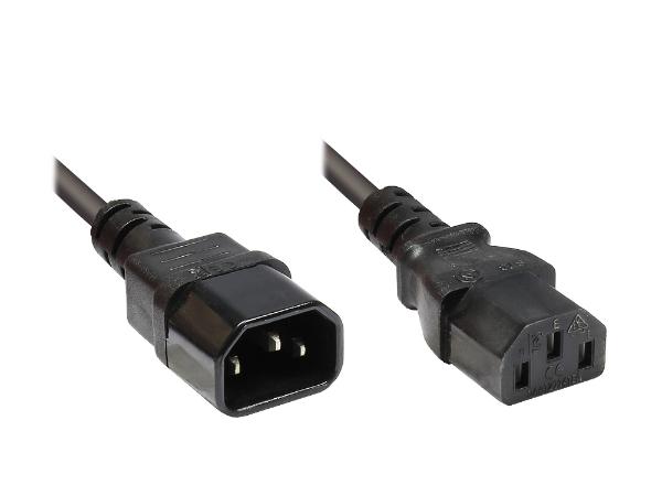 Kaltger�teverl�ngerung C14 (gerade) an C13 (gerade), sch...