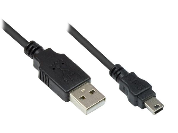Anschlusskabel USB 2.0 Stecker A an Stecker Mini B 5-pin...