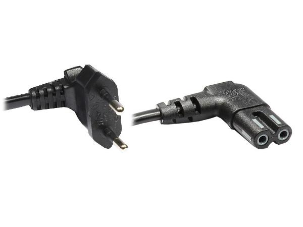 Euro-Netzkabel, Netzstecker an Euro 8 Buchse, beidseitig...