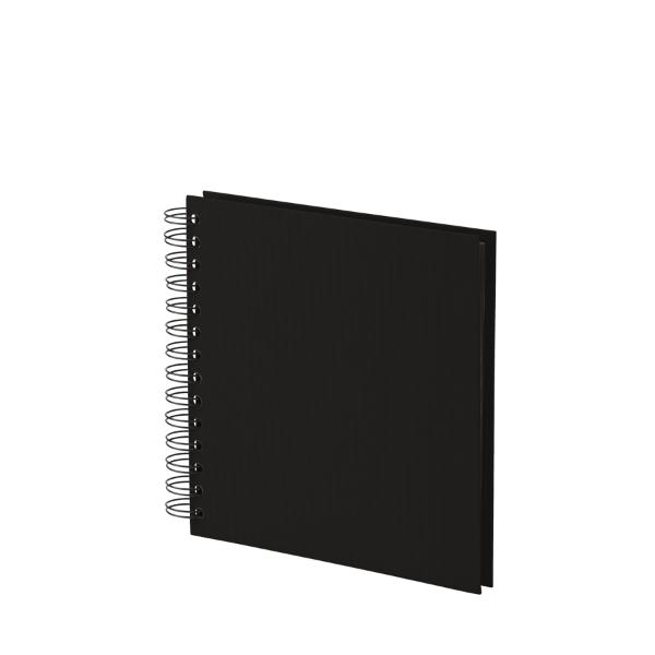 R�ssler SOHO Fotospiralbuch 18x18cm schwarz