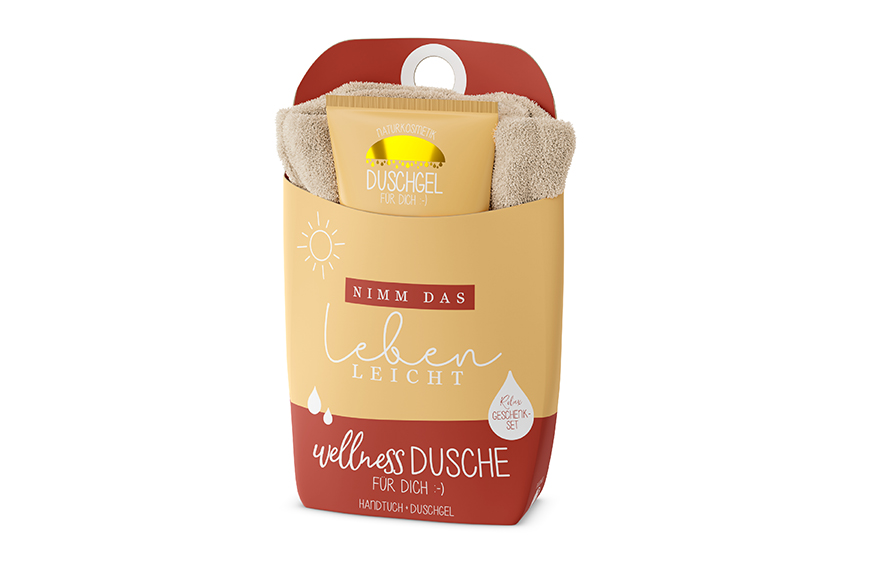 Geschenkset Wellness Dusche Nimm das Leben leicht Cosy M...