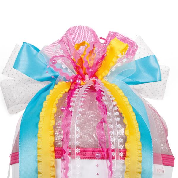 ROTH Schult�tenschleife "Happy", rosa/gelb/blau
