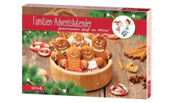 ROTH Familien-Adventskalender Gemeinsam Backen Spielen R...