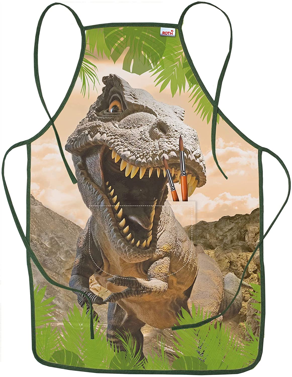 ROTH Malsch�rze "Tyrannosaurus", mit Bauchtasche