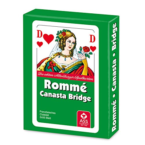 Kartenspiel Doppel Romme franz�sisches Bild 2x52 in St�l...