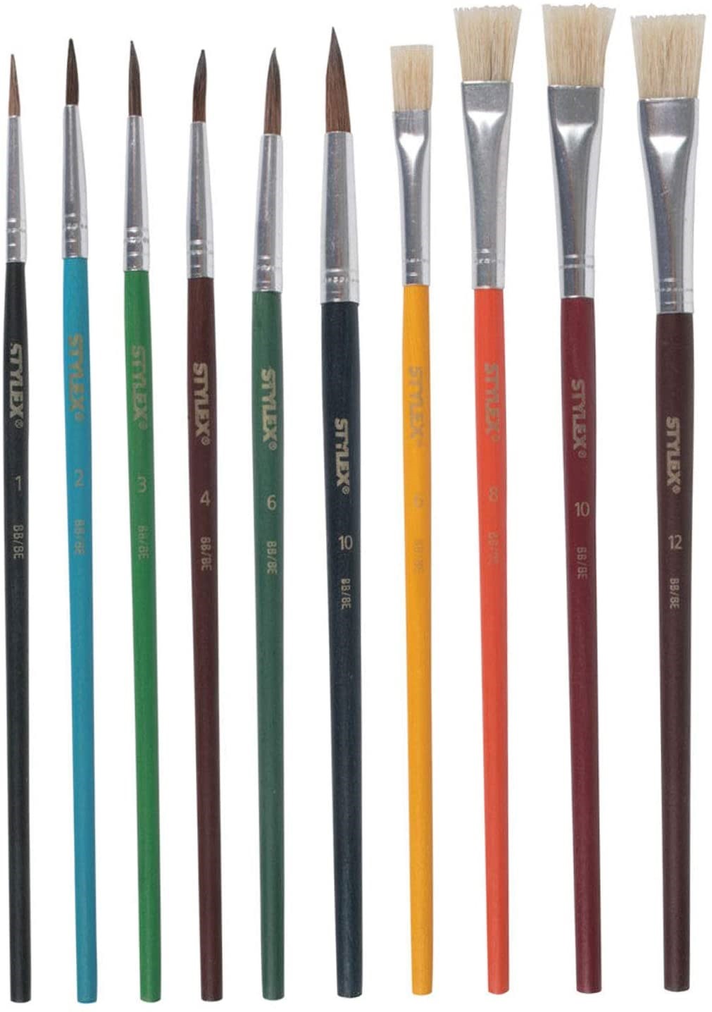 Stylex Pinselset 10er Schulpinsel