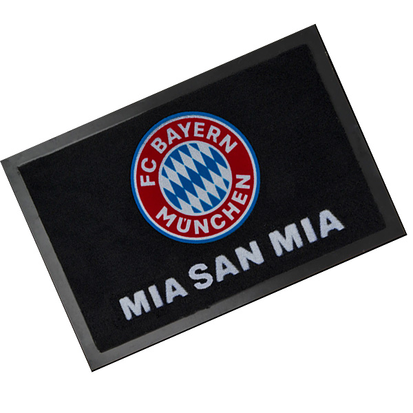 FC Bayern Mnchen Fussmatte schwarz Mia san mia