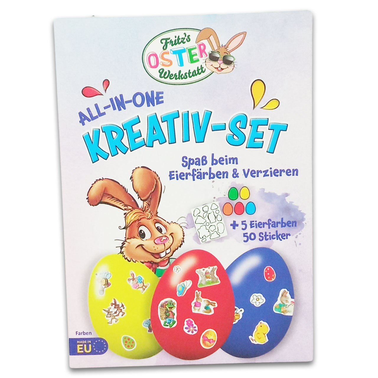 itenga Kreativ-Set Ostern - Eierfarben mit Sticker