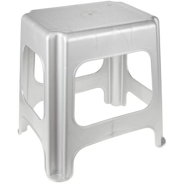 keeeper Maxi-Hocker "max", aus PP, silber