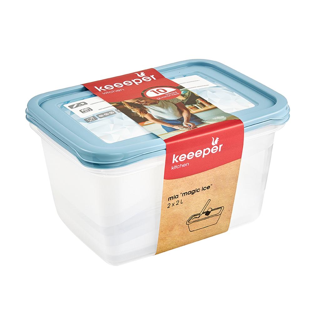 keeeper Gefrierdosen-Set Mia "Magic Ice", 2x 2,0 Liter (...