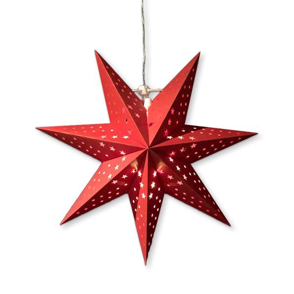 Star Trading LED H�ngestern Cellcandle 35cm rot CC304-46