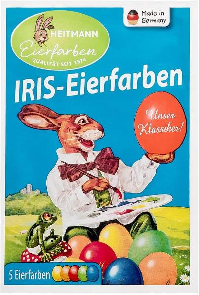 Heitmann IRIS Eierfarben 5 Stck Heifrbe Blttchen 100...