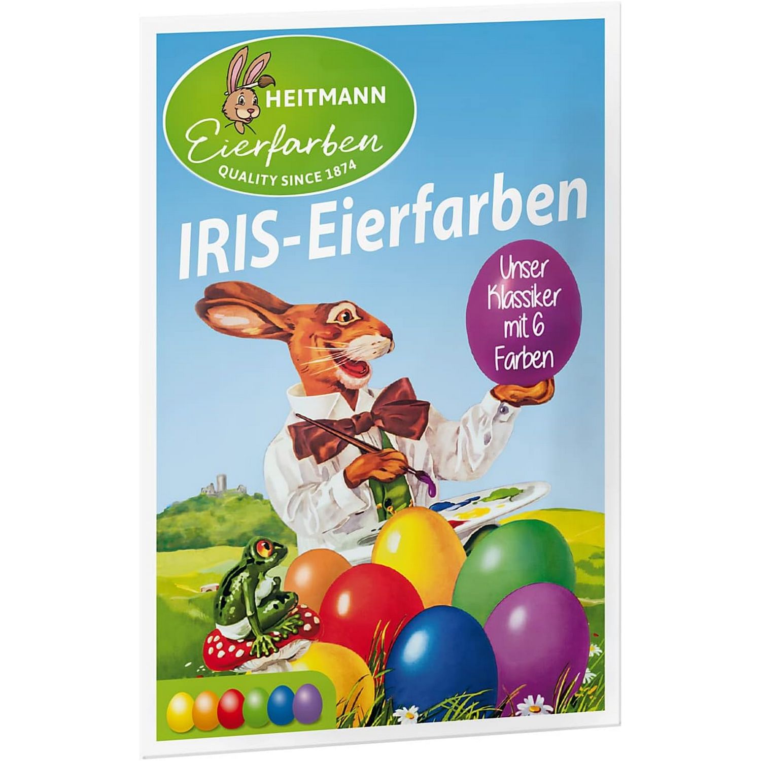 Heitmann IRIS Eierfarben 6 St�ck Hei�f�rbe Bl�ttchen 102...