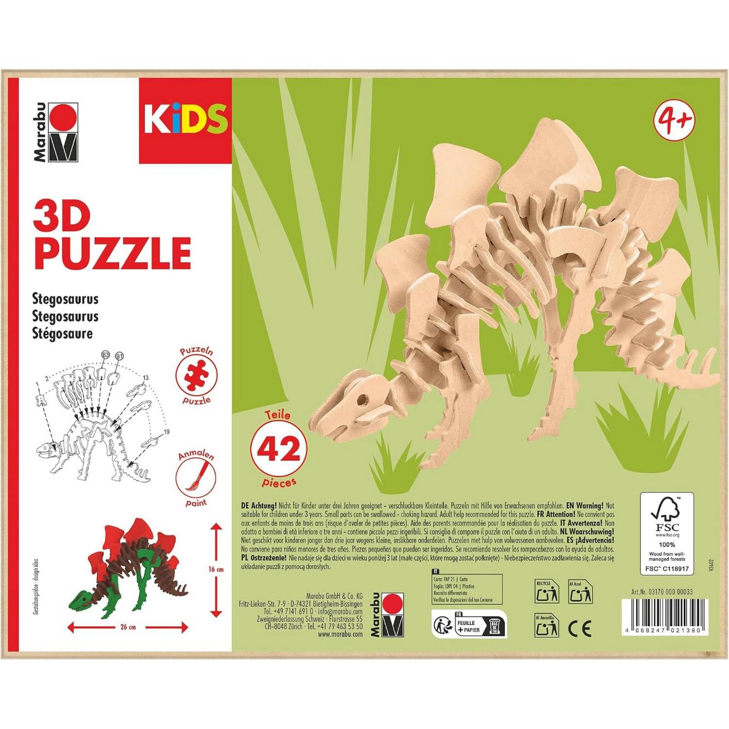 Marabu KiDS 3D Puzzle Stegosaurus