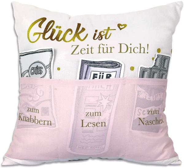 Sofahelden Kissen Gl�ck ist Zeit