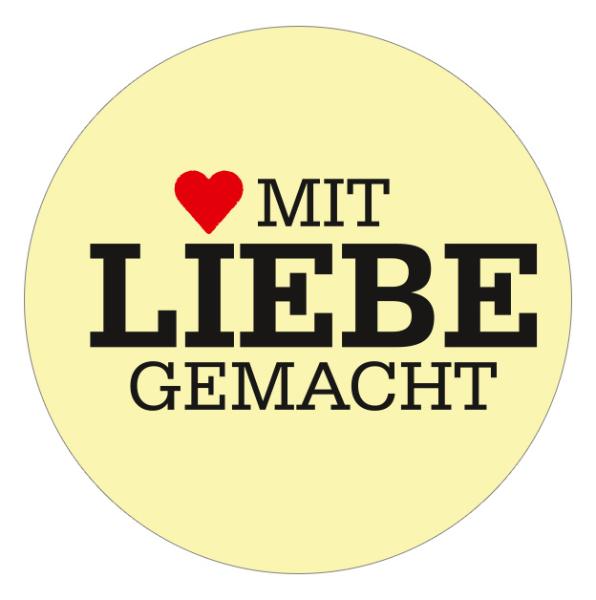 24x Sticker mit Liebe gemacht (Motiv 8) 4cm Geschenk Auf...
