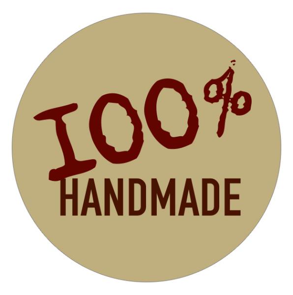 24x Sticker 100% Handmade (Motiv 12) 4cm Geschenk Aufkle...