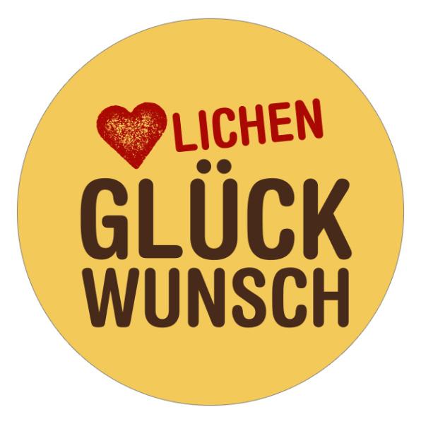 24x Sticker Herzlichen Gl�ckwunsch (Motiv 16) 4cm Gesche...