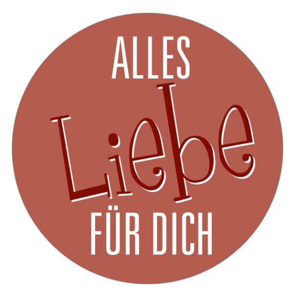 24x Sticker Alles Liebe F�R DICH (Motiv 18) 4cm Geschenk...