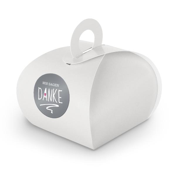 SET Wir sagen Danke (Motiv23) 24x Geschenkschachtel mit ...