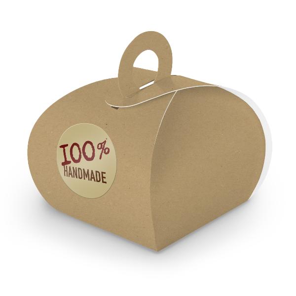 SET 100% Handmade (Motiv12) 24x Geschenkschachtel mit Gr...