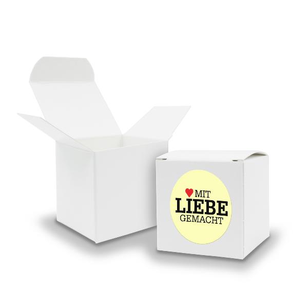 SET mit Liebe gemacht (Motiv8) 24x Faltschachtel W�rfel ...