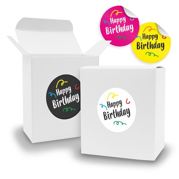 SET Happy Birthday Mix (Motiv39) 24x Faltschachtel Quade...
