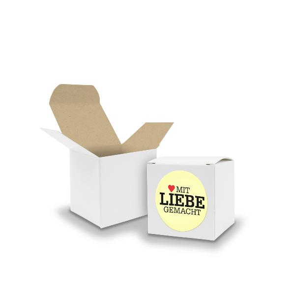 SET mit Liebe gemacht (Motiv8) 24x Faltschachtel W�rfel ...