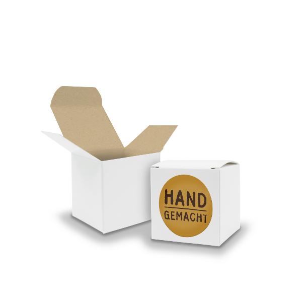 SET Handgemacht (Motiv11) 24x Faltschachtel W�rfel 5cm w...