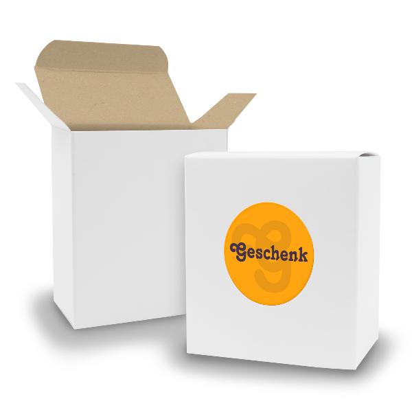 SET Geschenk (Motiv5) 24xFaltschachtel Quader wei� innen...