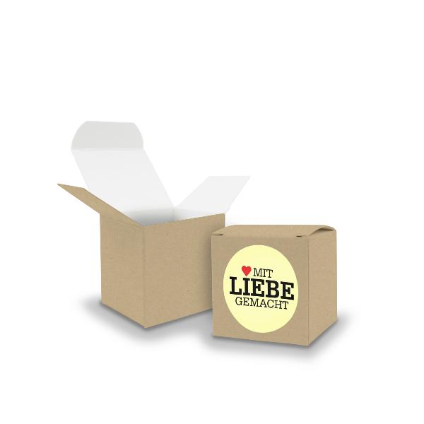 SET mit Liebe gemacht (Motiv8) 24x Faltschachtel W�rfel ...