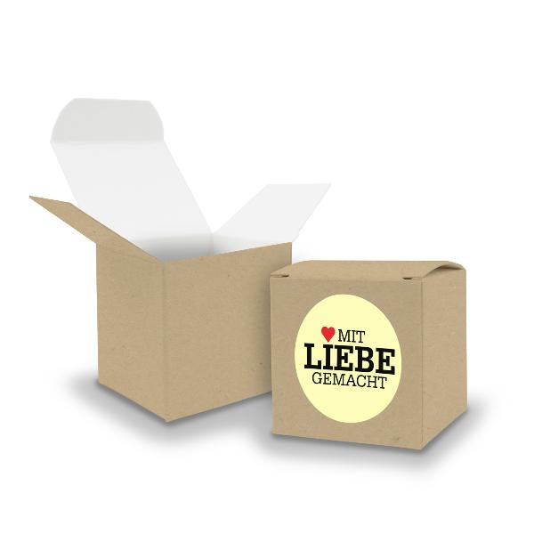 SET mit Liebe gemacht (Motiv8) 24x Faltschachtel W�rfel ...