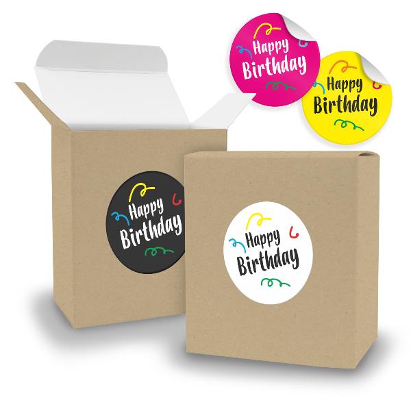 SET Happy Birthday Mix (Motiv39) 24x Faltschachtel Quade...