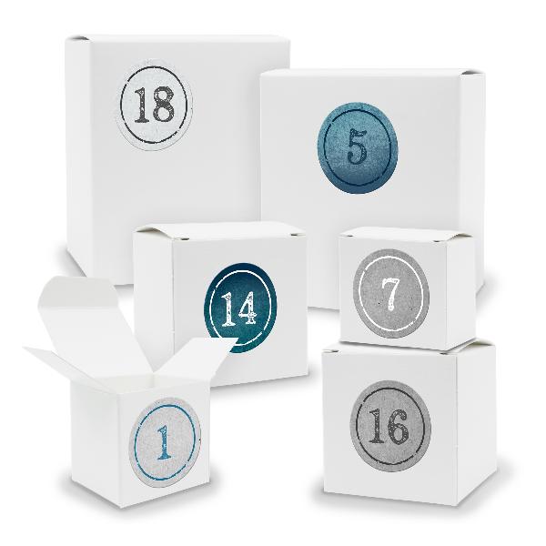 Adventskalender zum F�llen 24x Quader W�rfel gemischt WE...