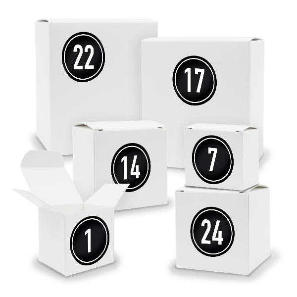 Adventskalender zum F�llen 24x Quader W�rfel gemischt WE...