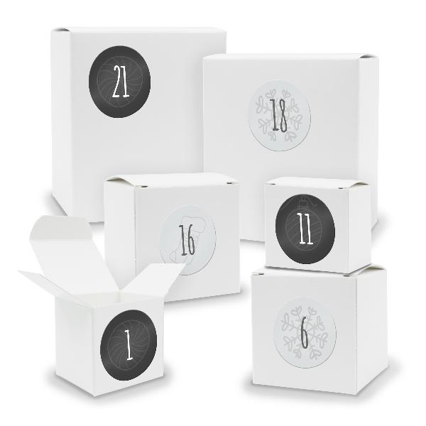 Adventskalender zum F�llen 24x Quader W�rfel gemischt WE...