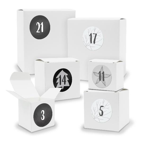 Adventskalender zum F�llen 24x Quader W�rfel gemischt WE...