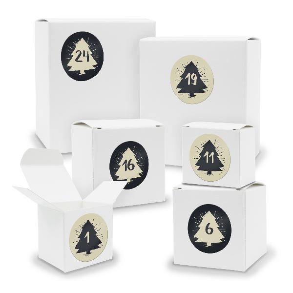 Adventskalender zum F�llen 24x Quader W�rfel gemischt WE...