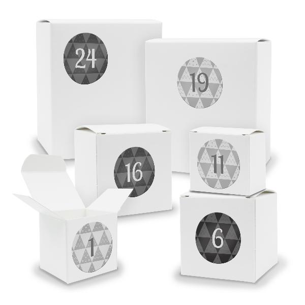 Adventskalender zum F�llen 24x Quader W�rfel gemischt WE...