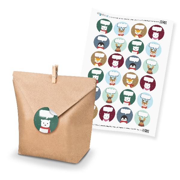 itenga SET Weihnachten Tiere Sprechblasen Mix (Motiv 57)...