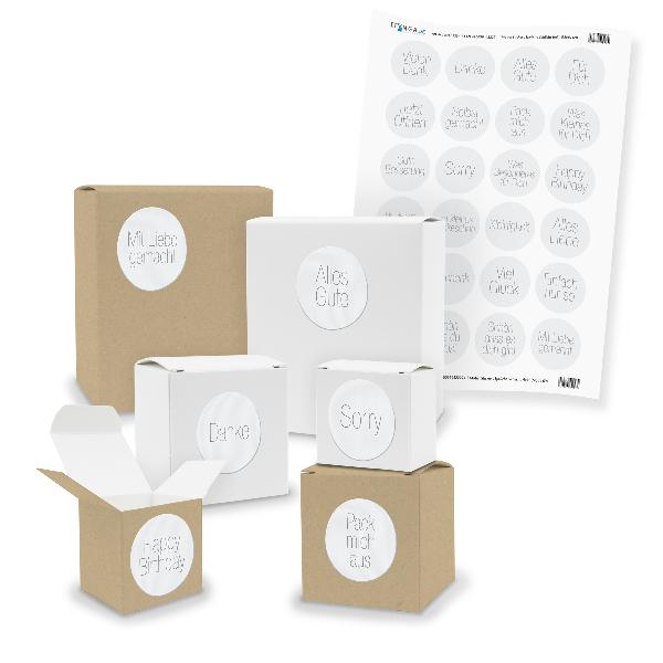 itenga SET Spr�che Schlicht Hell (Motiv 69 V03) 24x klei...