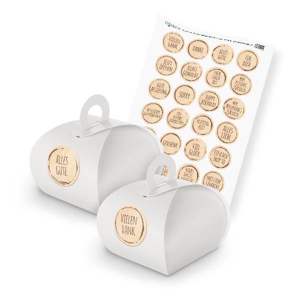 itenga SET Spr�che Stempeldesign Braun unlackiert (Motiv...