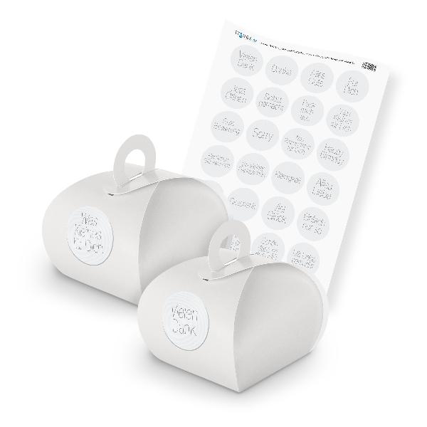 itenga SET Spr�che Schlicht Hell (Motiv 69) 24x Geschenk...