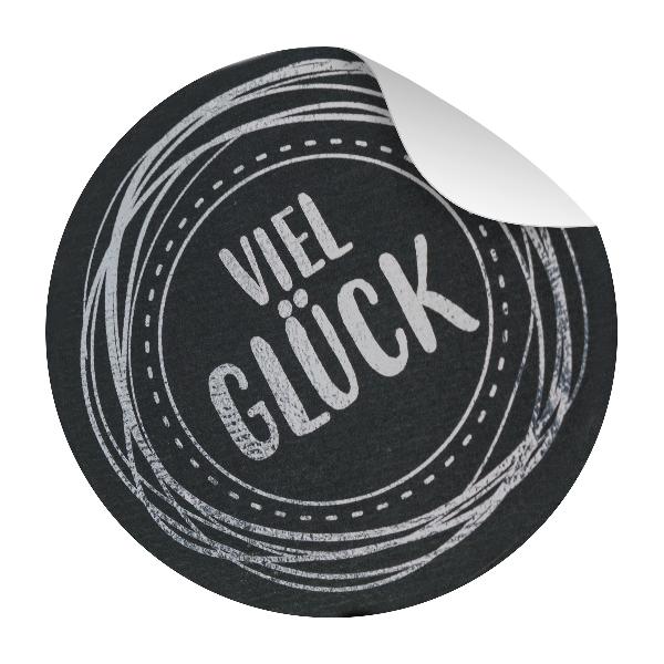 itenga Sticker 10 x Viel Glck exklusiv mit SilberFolier...