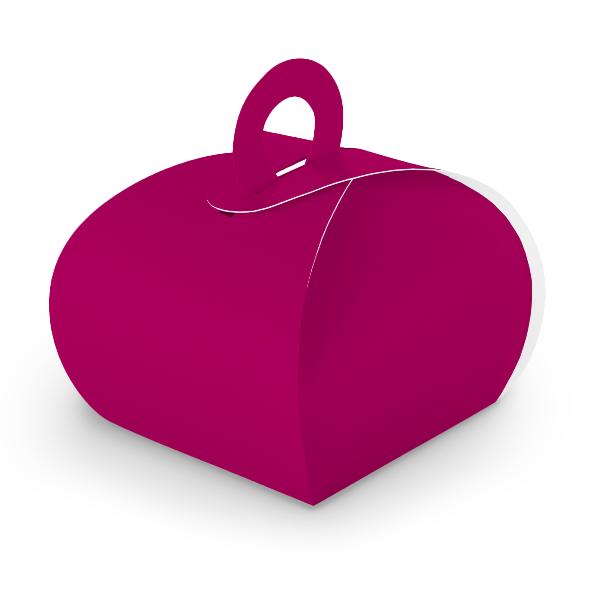itenga Geschenkbox mit Griff pink aus Karton