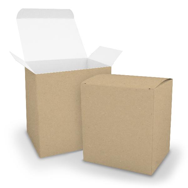 25x itenga W�rfelbox XL aus Karton 11x9x12cm au�en braun...